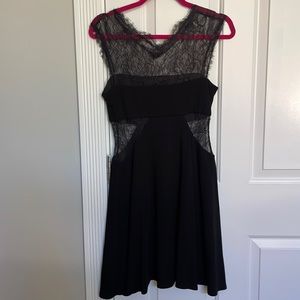 Bailey 44 LBD, lace detail and cutouts, size small, great condition